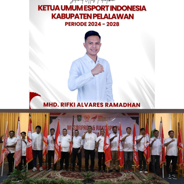 12 Pengurus ESI Kabupaten/Kota se-Riau Resmi Dikukuhkan, Mhd Rifki Alvares Ramadhan Pimpin ESI Pelalawan