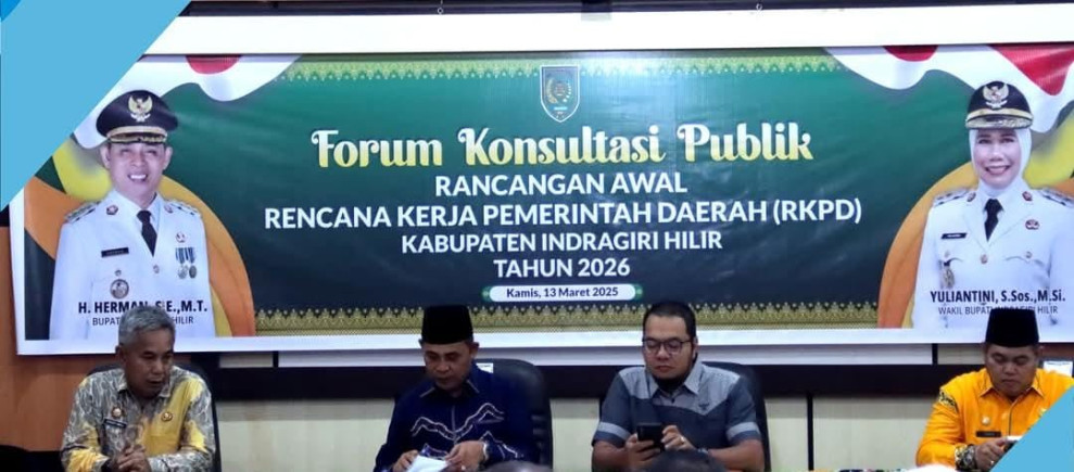 RKPD 2026: Membangun Inhil Hebat, Gemilang, dan Sejahtera