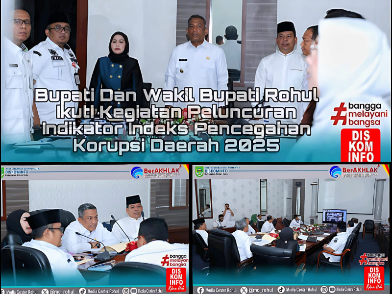 Pemkab Rokan Hulu Ikuti Pembahasan Indikator IPKD MCP KPK 2025 Secara Virtual