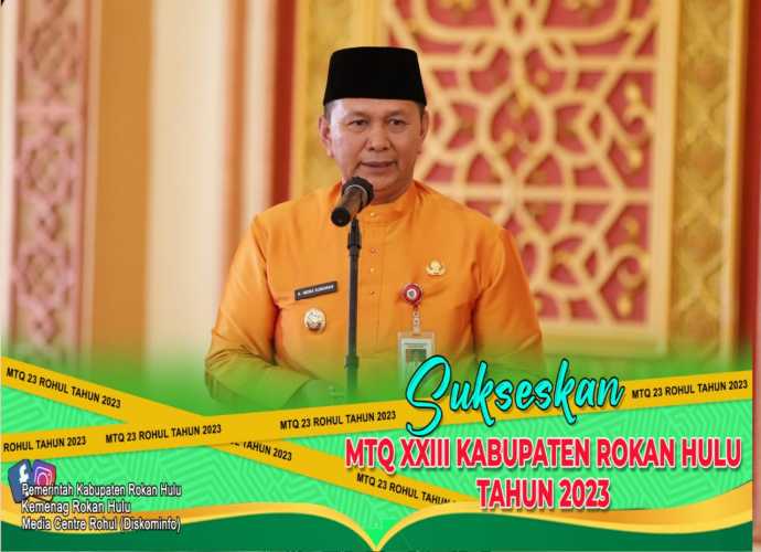 Lantik 64 Dewan Hakim, Wabup Rohul Berpesan Agar Memberikan Penilaian  Objektif & Adil 