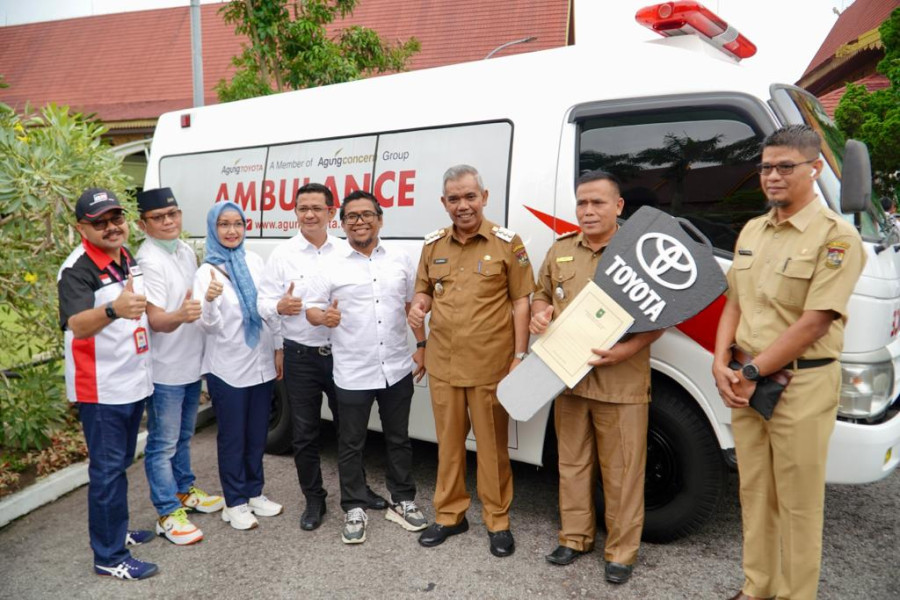 Terima 1 Unit Ambulance Untuk Kecamatan Kampar Kiri Hulu, Kamsol ; Manfaatkan Dengan Baik Untuk Pelayanan Kesehatan Masyarakat.