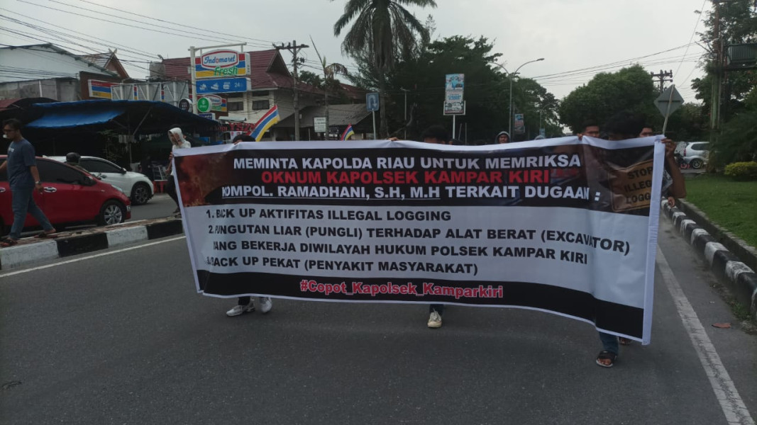 Datangi Polda Riau, APMRB Minta Kapolda Copot Kapolsek Kampar Kiri
