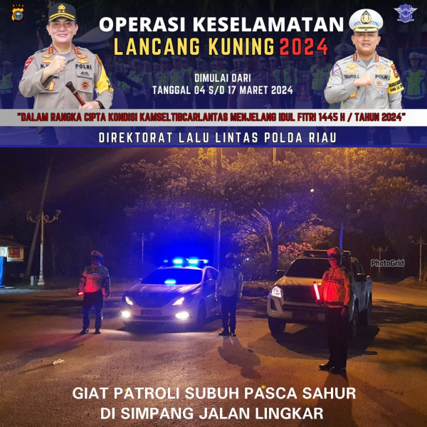 Polres Rohul Gelar Patroli Pasca Sahur & Sholat Subuh Dalam OTRLK-24