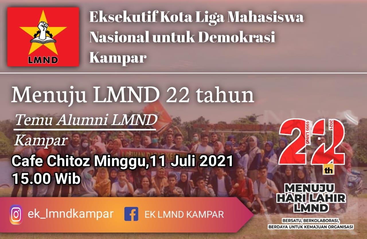 EK-LMND Kampar Bakal Gelar Temu Alumni Sambut Hari Jadi ke 22