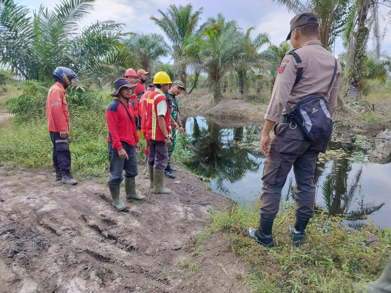 Kopda AKP Hutagalung Bersama Tim & Warga Minas Barat Giat Penanggulangan Karhutla Dengan Cara Berpatroli