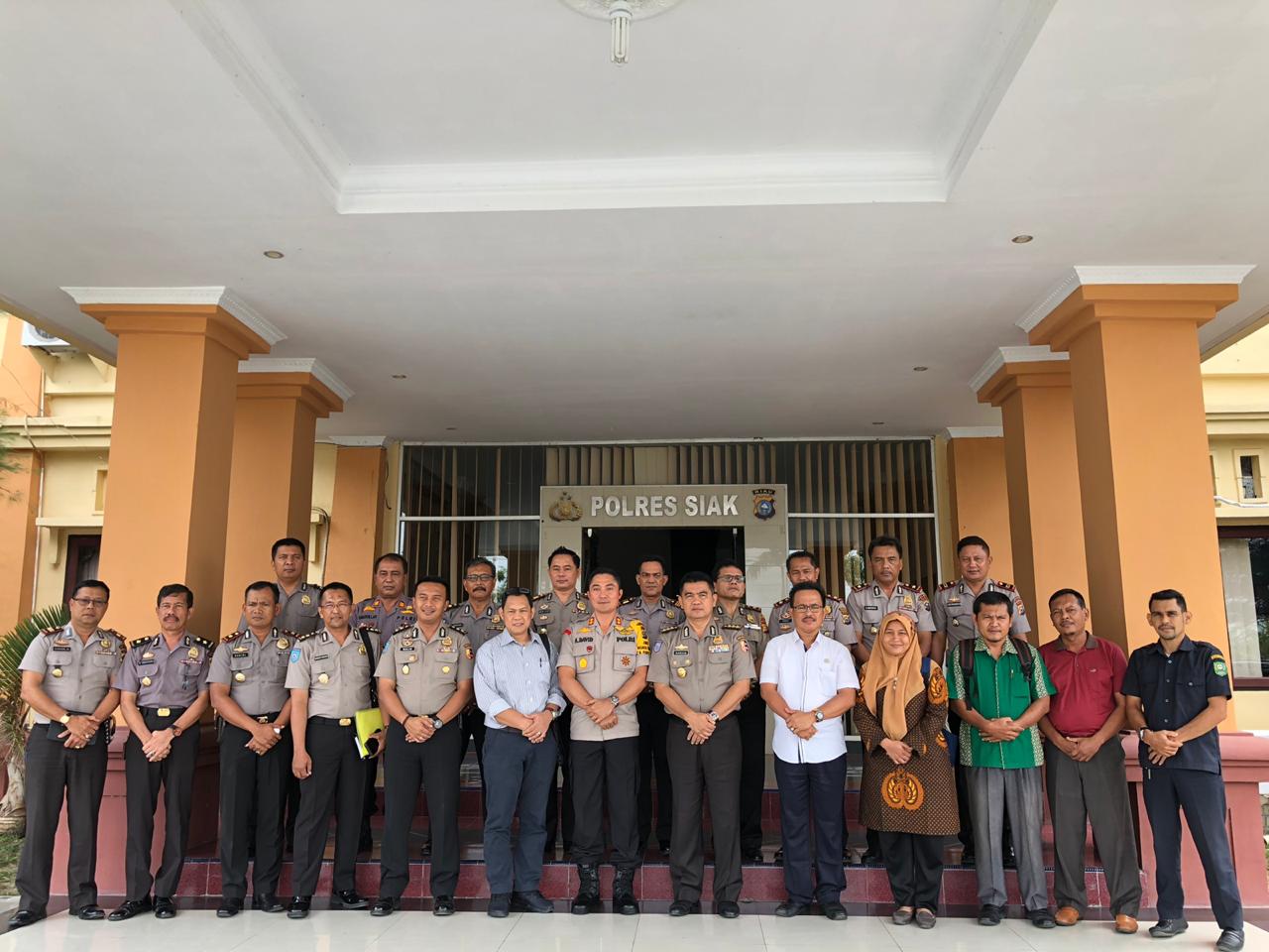 Supervisi Puslitbang Polri Kunjungi Mapolres Siak Revitalasi Bhabinkamtibmas Dalam Pembangunan Desa