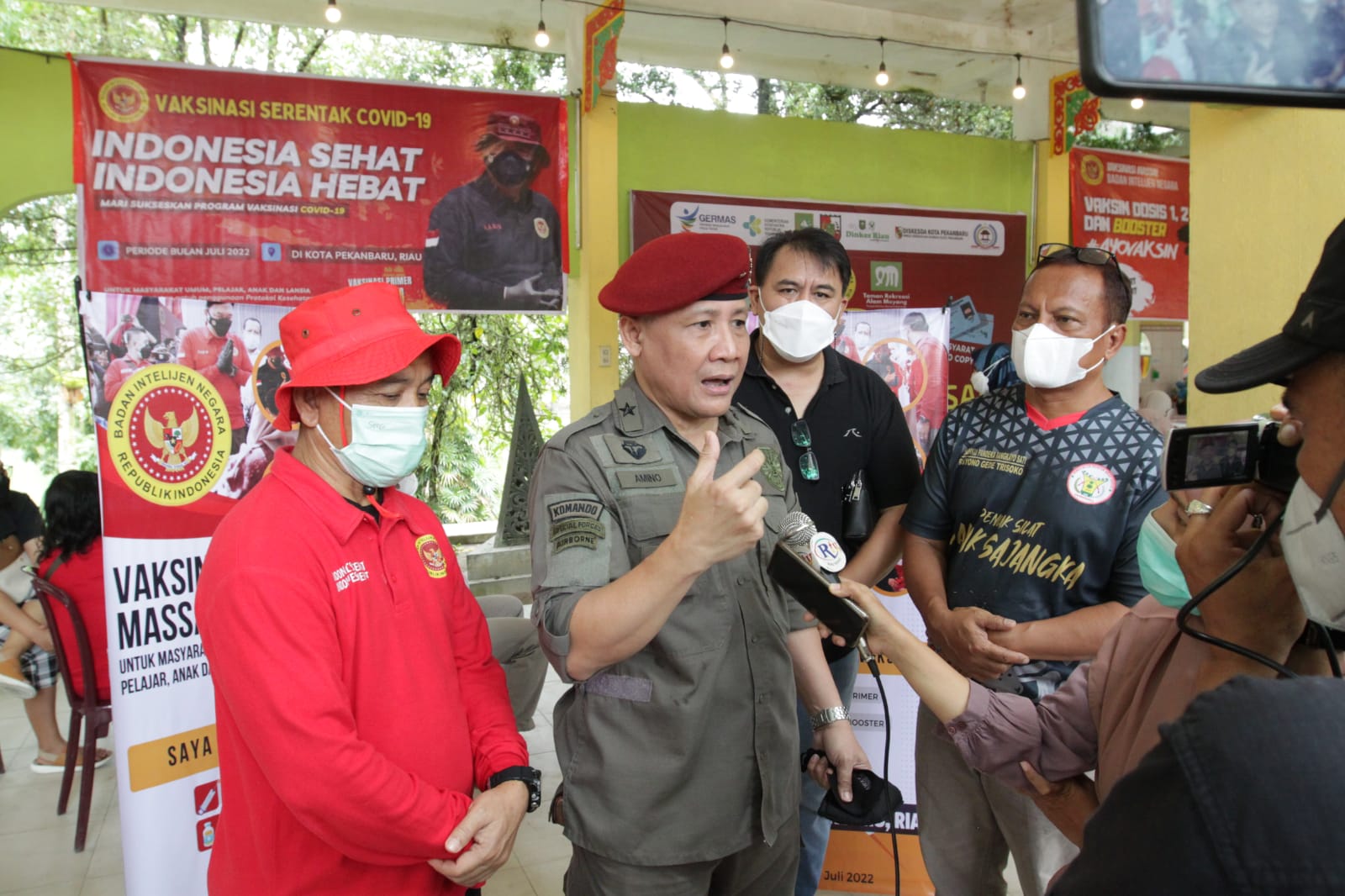 BINDA RIAU GELAR SERBUAN VAKSIN COVID-19 DI TAMAN ALAM MAYANG PEKANBARU