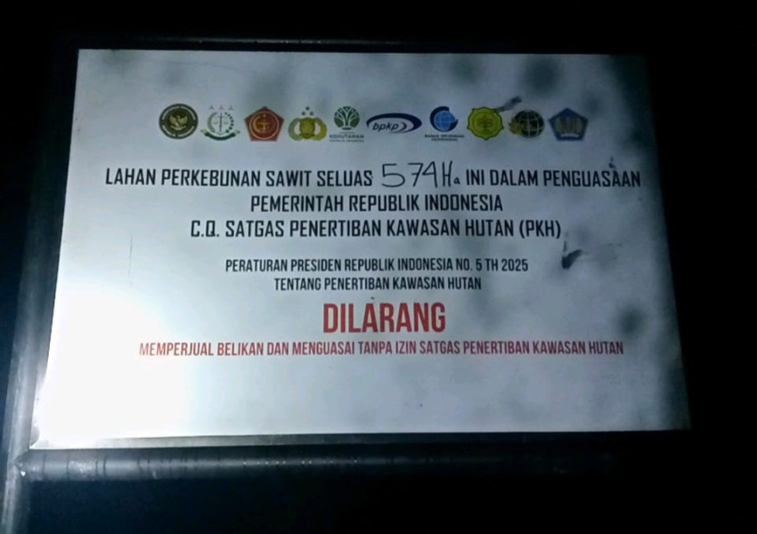 Tim Investigasi Dukung Satgas PKH Tertibkan Kawasan Hutan, PT TPP di Inhu Jadi Sorotan