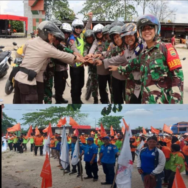 Pengamanan Hari Buruh, Kapolres Pelalawan 