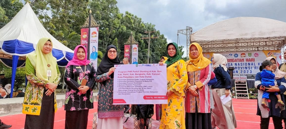Berperan Atasi Stunting, PHR Dianugerahi Penghargaan di Momen Harganas Riau 2023