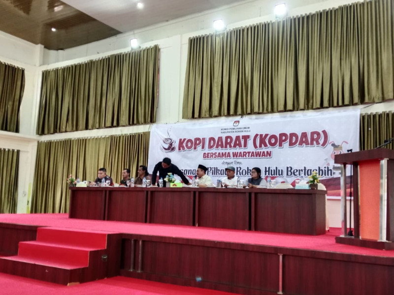 KPU Rokan Hulu Gelar Kopdar Bersama Insan Pers Untuk Evaluasi Pilkada