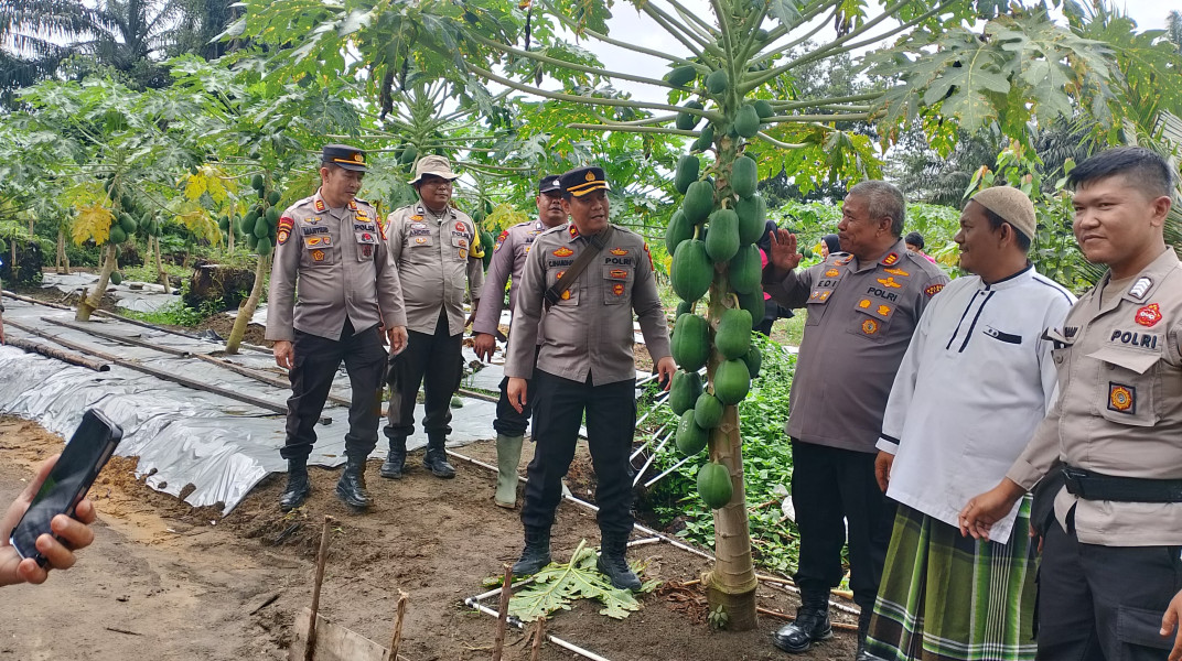 Polsek Minas Gelar Live Streaming Launching Penguatan Program Ketahanan Pangan