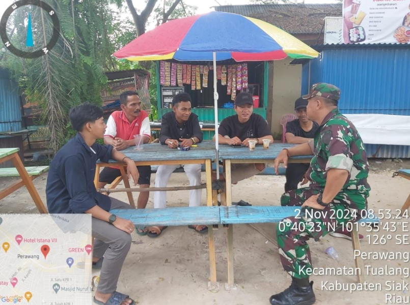 Babinsa Koramil 04/Perawang Sosialisasikan Kesehatan dan Kebersihan Lingkungan
