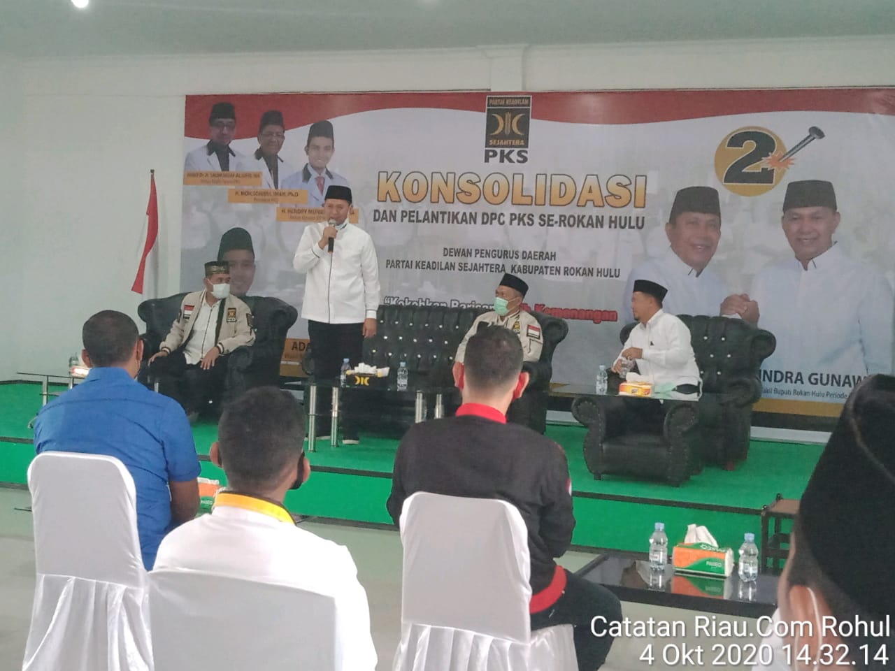 PKS Gelar Rapat Konsolidasi Pelantikan DPC Sekaligus Deklerasi Pemenangan H.Sukiman-H.Indra Gunawan