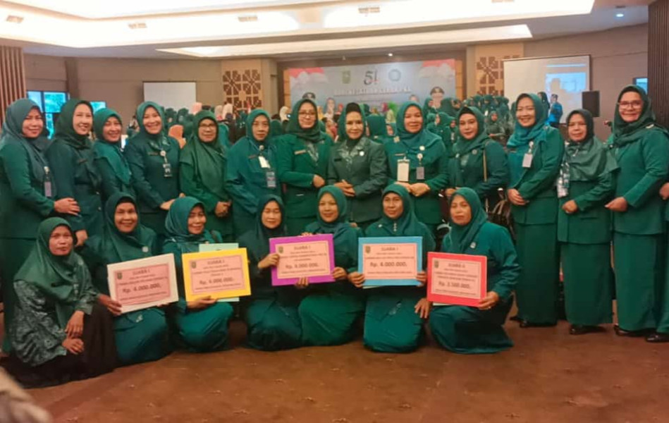 Tim PKK Rohul Raih Juara Dalam 5 Perlombaan HKG Ke 51 Provinsi Riau Tahun 2023