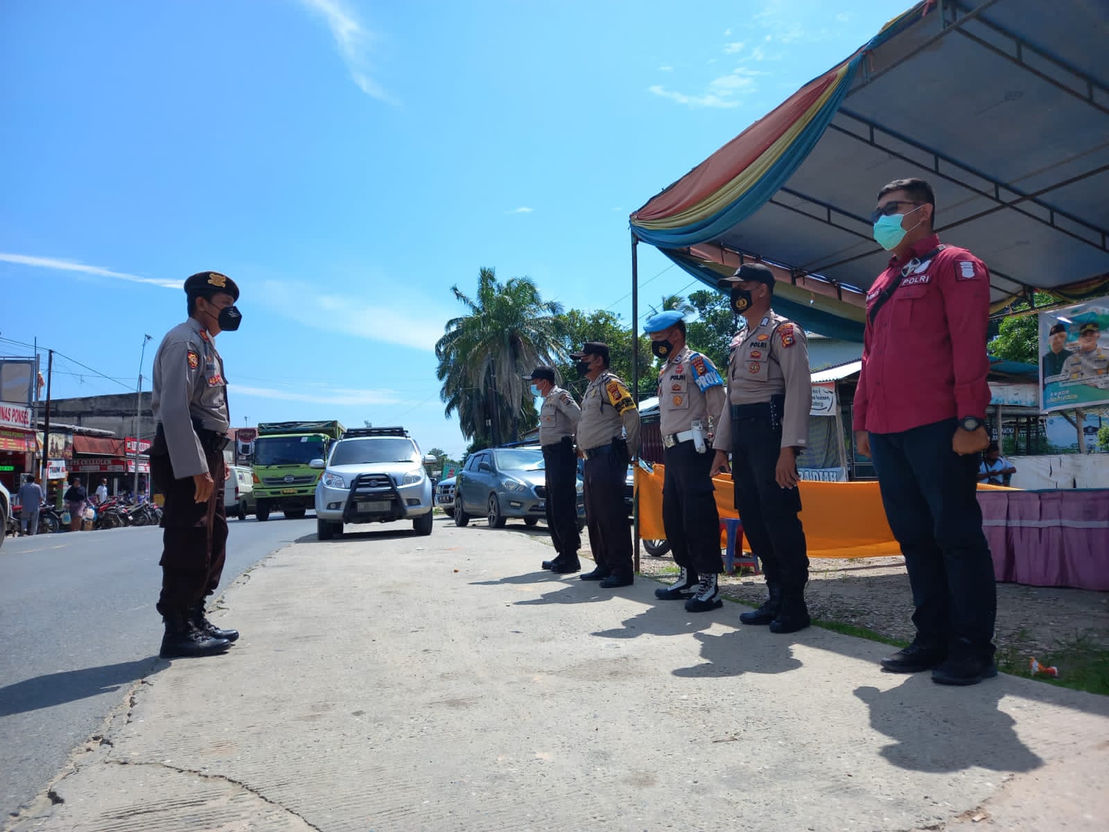 Giat Percepatan Vaksinasi Selalu Gencar Dan Rutin Dilakukan Oleh Personil Polsek Minas