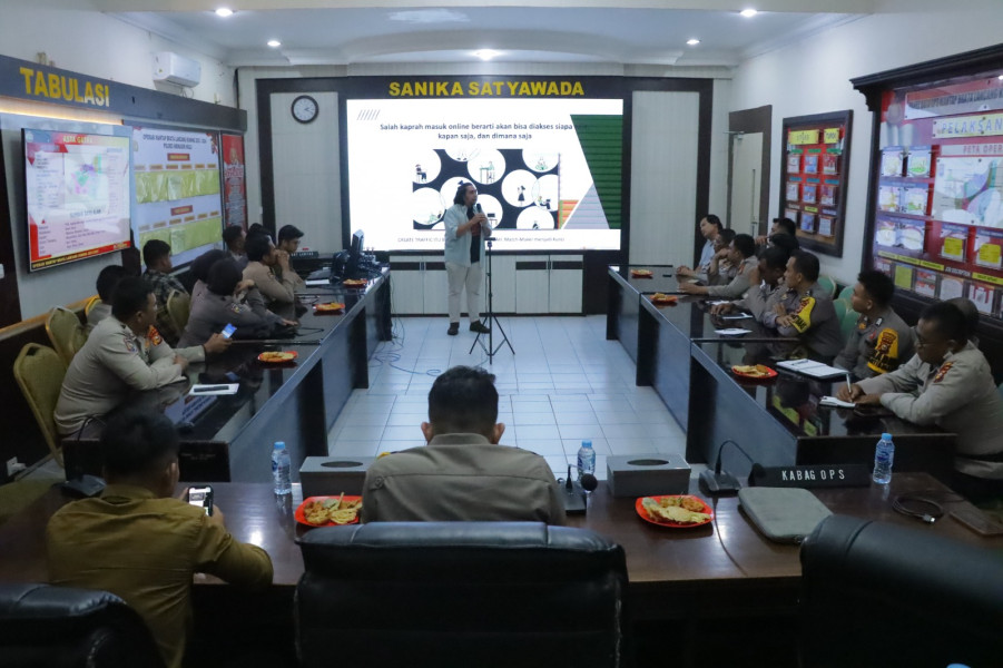 Polres Inhu Gelar Workshop Manajemen Media dan Diseminasi Informasi Digital  OMB