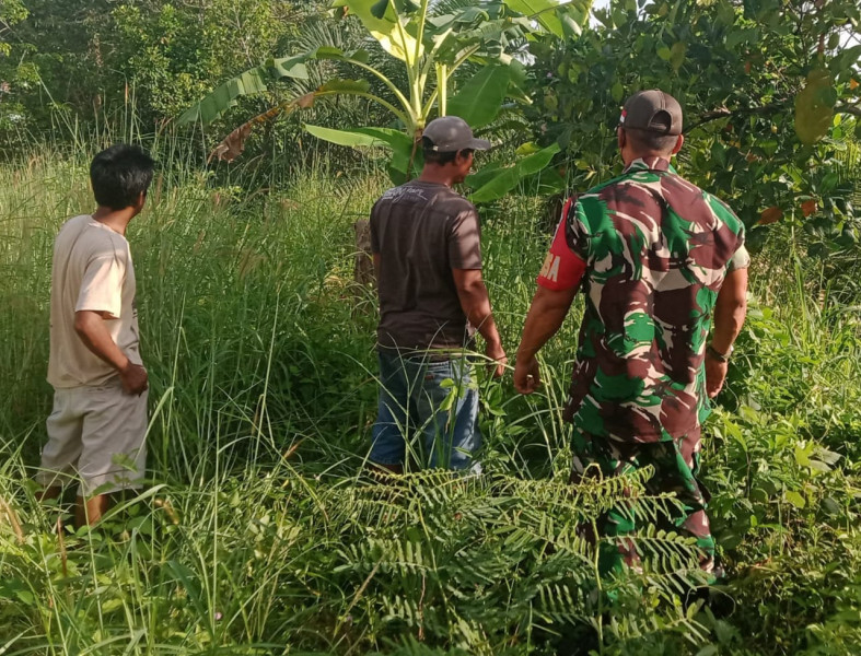 Serka Gopardin Bersama Warga Binaan, Lakukan Penanggulangan Karhutla Dengan Berpatroli di Kampung Mandiangin