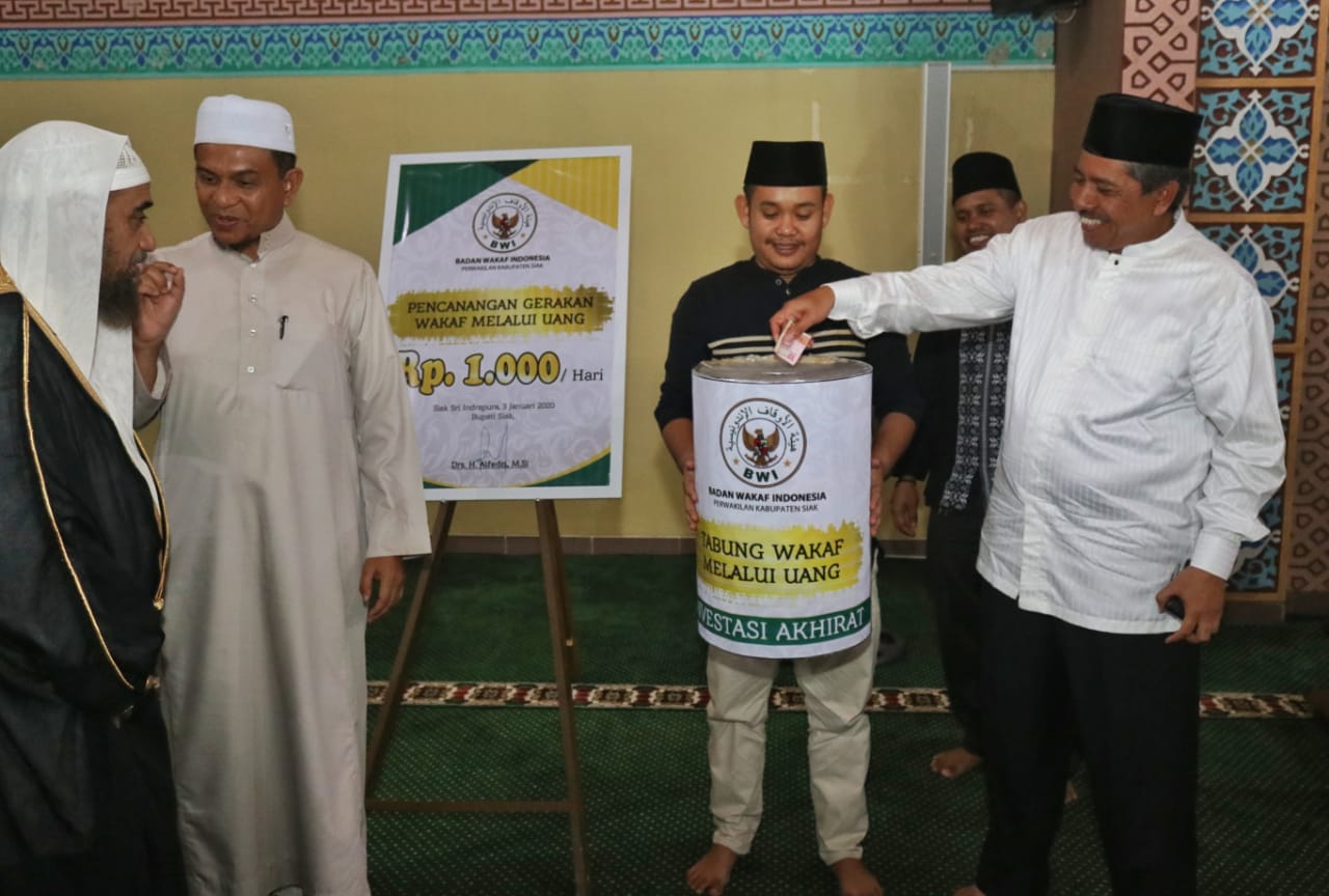 Pemkab Siak launching Gerakan Wakaf Seribu Rupiah Perhari.