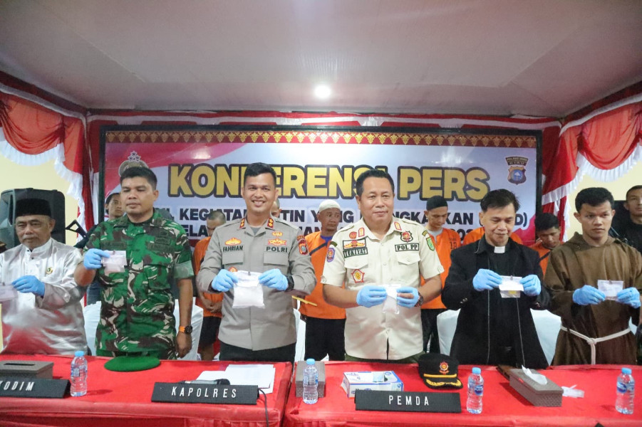Menjelang Ramadhan, Polres Inhu Ungkap Berbagai Kasus Pekat, Ini Penjelasan Kapolres