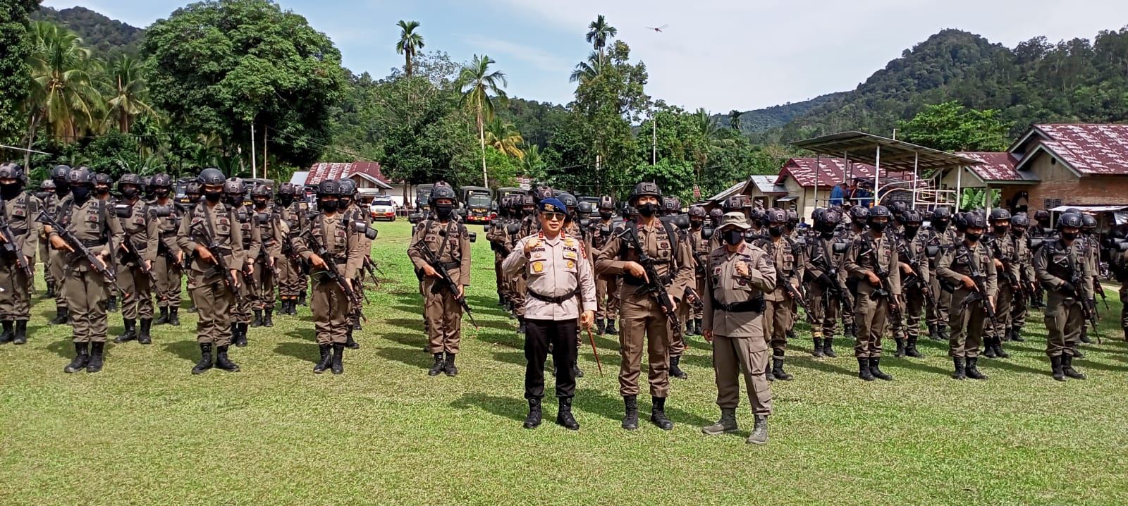 Back Up Pemberantasan Illog, 100 Personel Brimob Diturunkan di Rimbang Baling