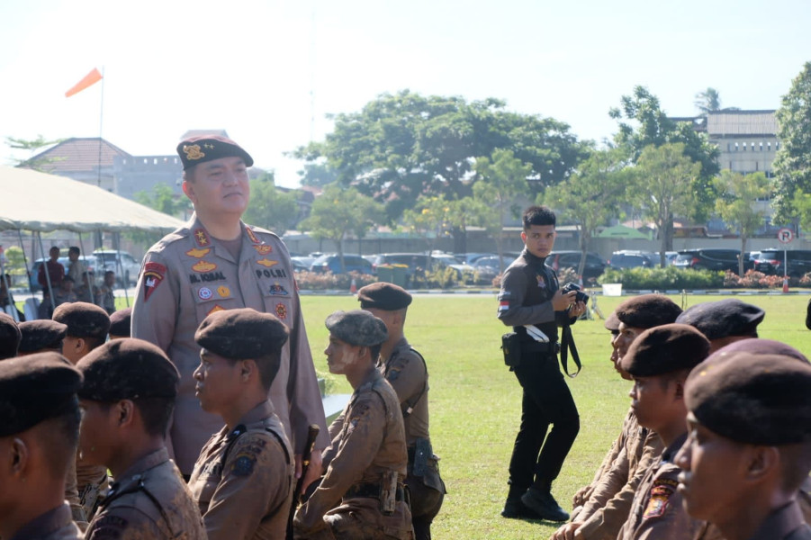 Pembaretan Bintara Angkatan 48, Ini Pesan Kapolda Riau