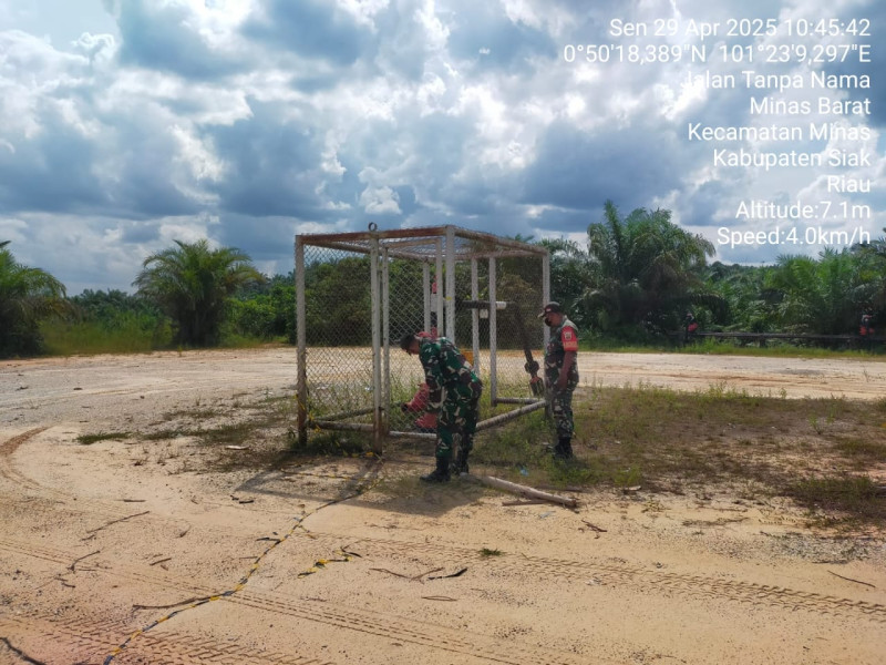 Patroli Penguatan Binter SKK Migas PT. PHR Oleh Koramil 03/Minas Berjalan Aman dan Kondusif