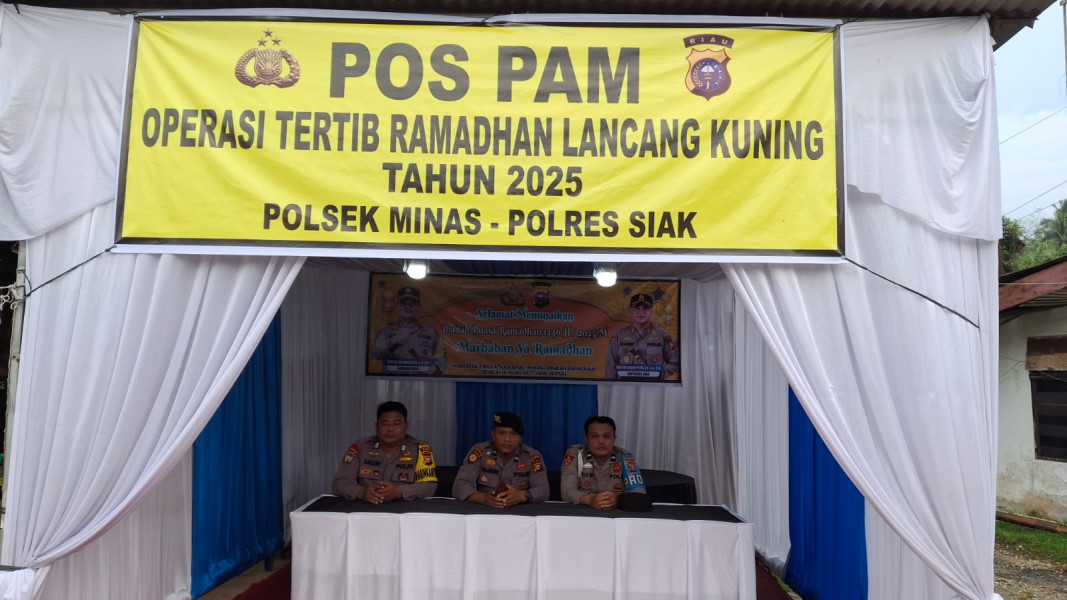 Polsek Minas Amankan Pasar Ramadhan 1446 H, Ciptakan Situasi Kondusif Selama Bulan Suci