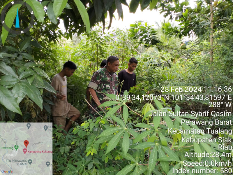 Pelda Ramli Nst Bersama Warga Binaan Di Perawang Barat Rutin Patroli Antisipasi Kebakaran Hutan Dan Lahan 