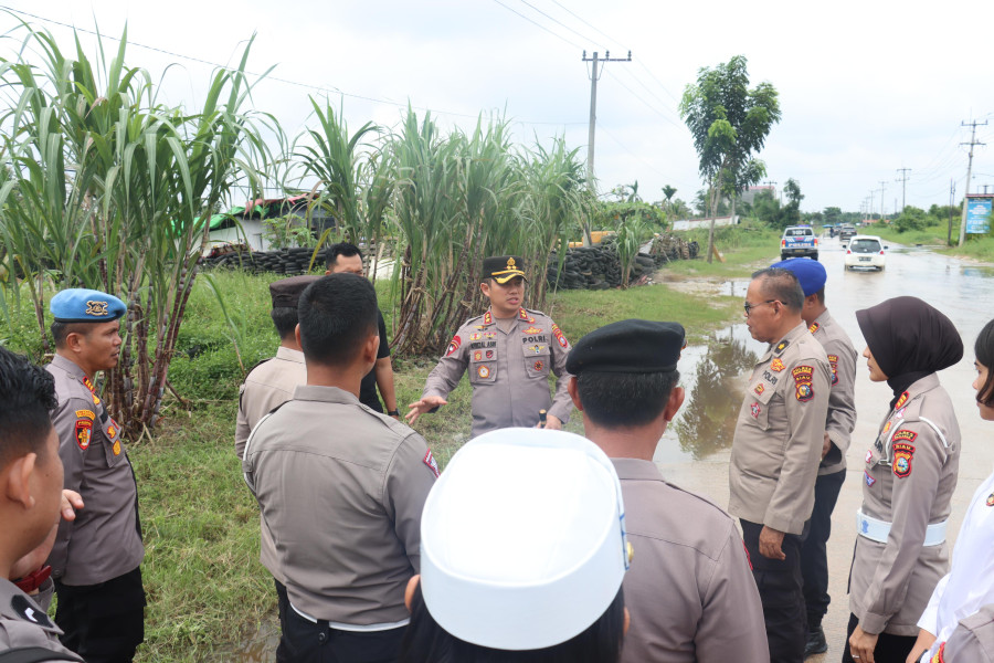 Antisipasi Banjir di Pelalawan: Polres dan Pemda Siap Siaga