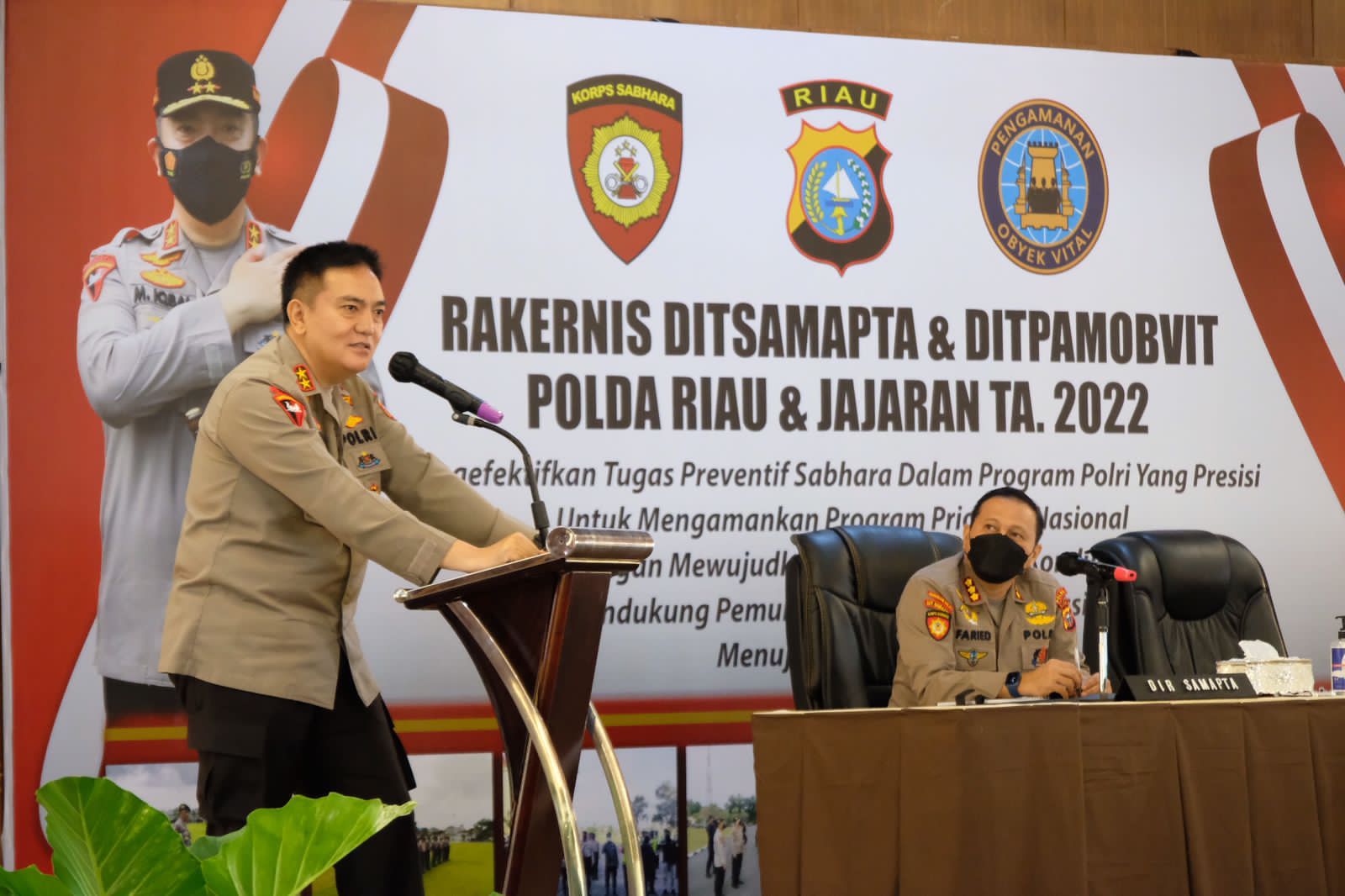 Buka Rakernis, Kapolda Riau Irjen Iqbal Ingatkan Anggota Sabhara & Obvit Agar Bersikap Humanis