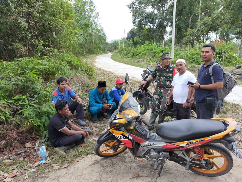 Babinsa Koramil 03/Minas Laksanakan Komsos Bahaya Narkoba di Kampung Olak Sungai Mandau