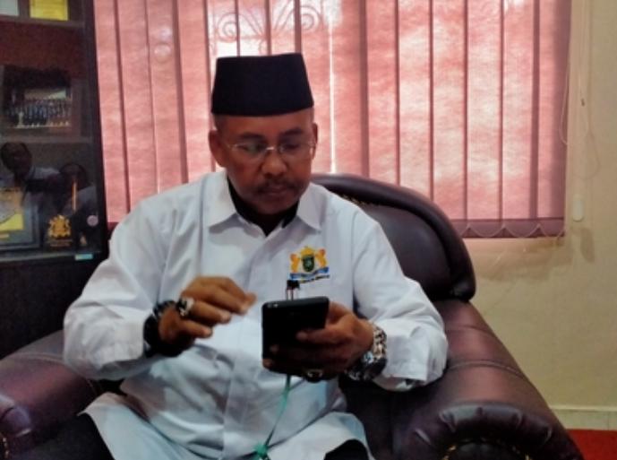 Ketua Kadin Bengkalis Masuri, Berbagi Kepada Rekan Media di Mandau