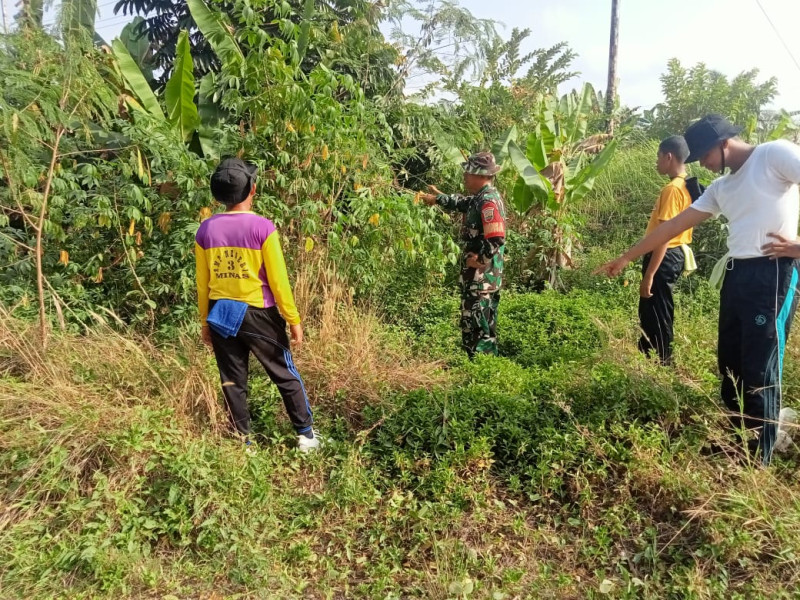 Babinsa Koramil 03/Minas Patroli Pencegahan Karhutla di Dusun Lukut