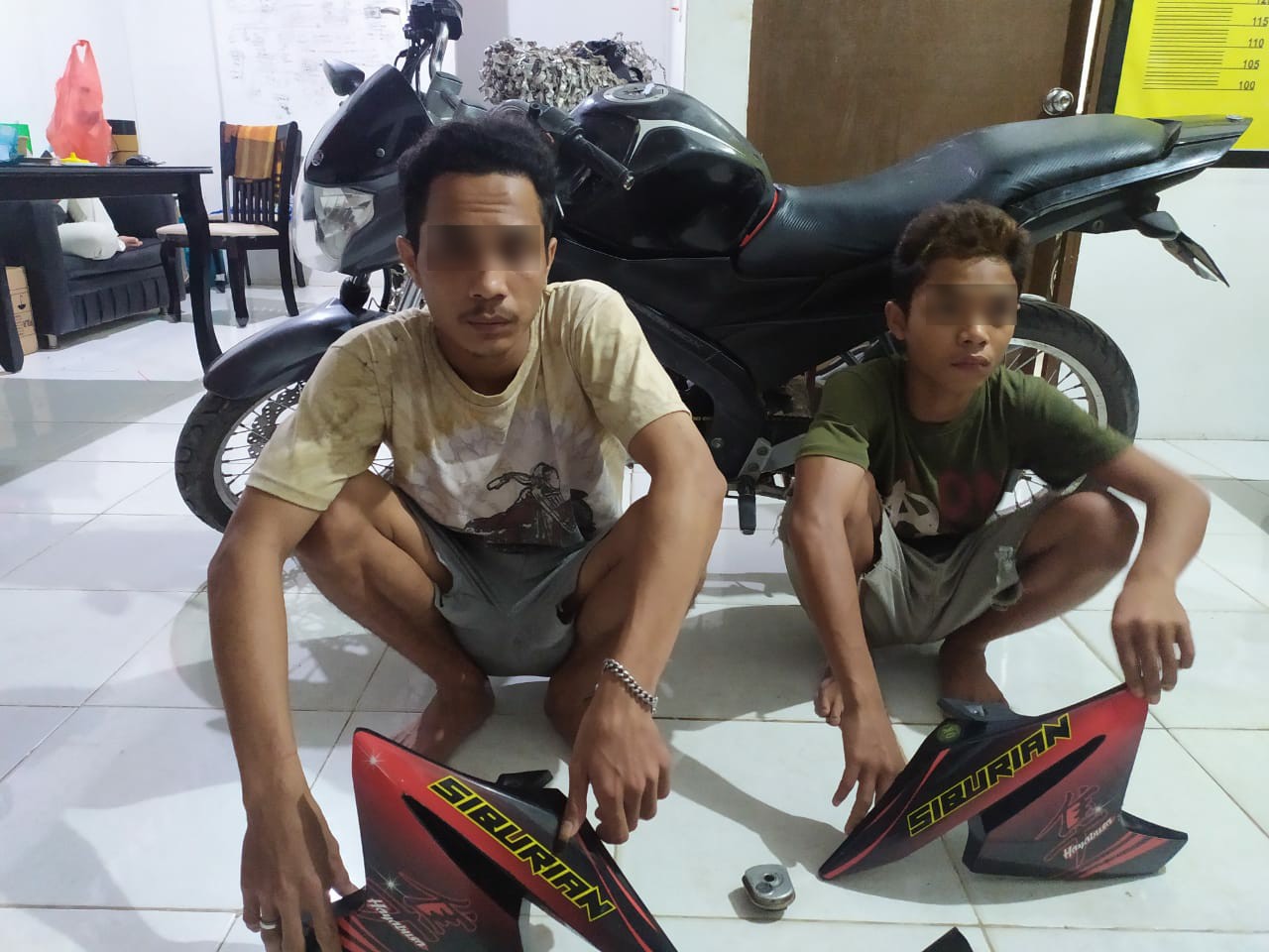 Curi Sepeda Motor di KM 4 Duri, 2 Orang Pria Dibekuk Tim Opsnal BKO 125