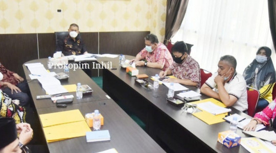 Wabup Inhil Pimpin Tim Pengendalian Inflasi Daerah (TPID) Kabupaten Inhil TH 2021
