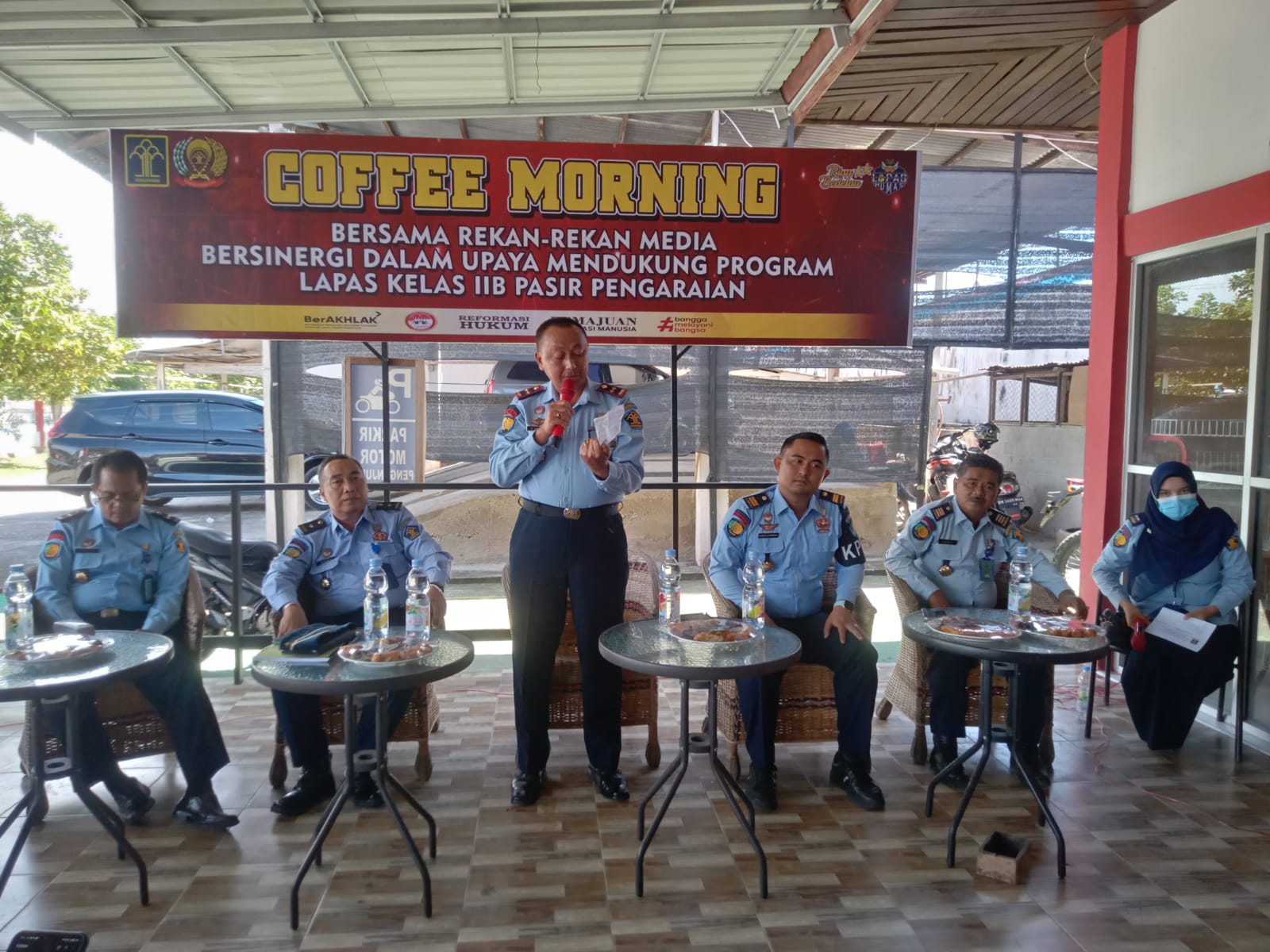 Tingkatkan Sinergitas Dengan Wartawan, Lapas Kelas IIB Pasir Pengaraian Gelar Coffe Morning