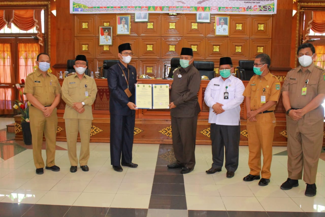 Permudah Layanan Kaliling Sidang Itsbat Nikah Terpadu, Pemkab Siak - PA & Kemenag Teken MoU