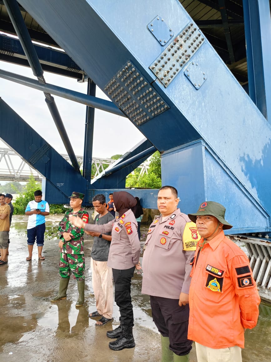 Volume Air Sungai Kampar  Meningkat, Ini Arahan Kapolsek Bangkinang Kota