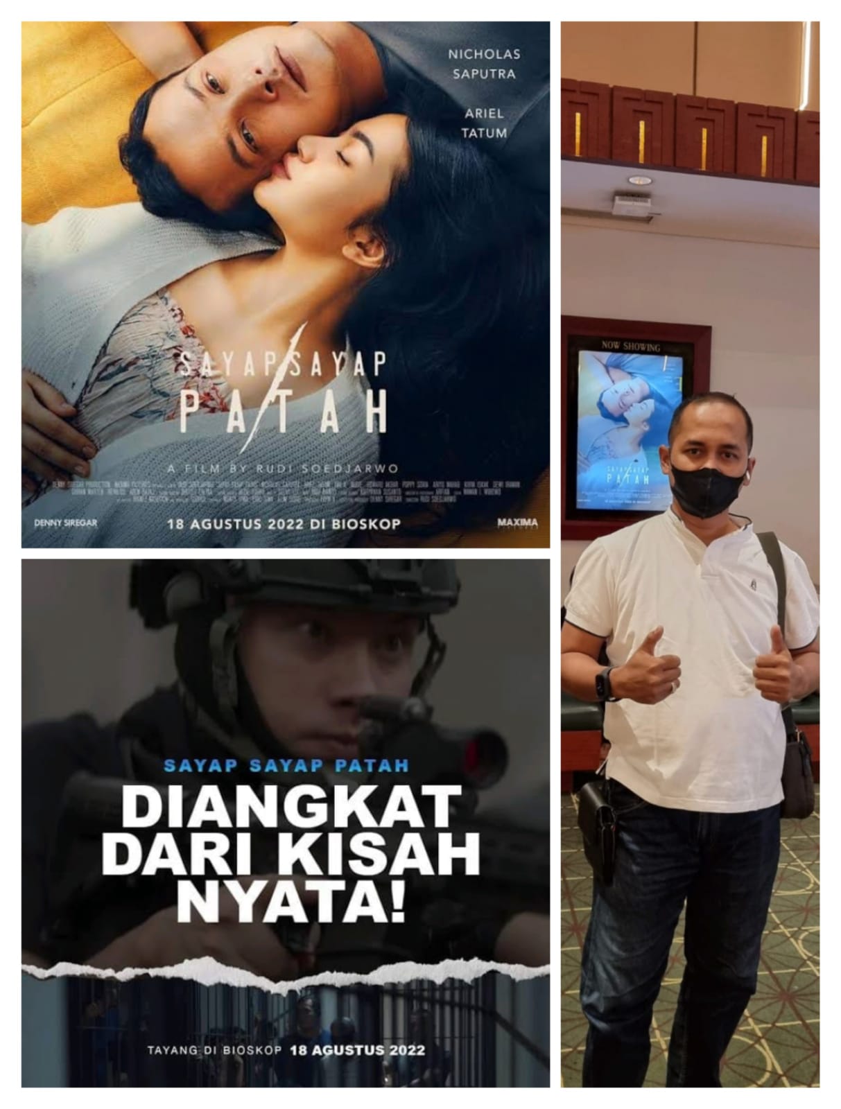 Nobar Film Sayap Sayap Patah Bersama Polda Riau, Nakes dr. Hendi Islami Terkagum