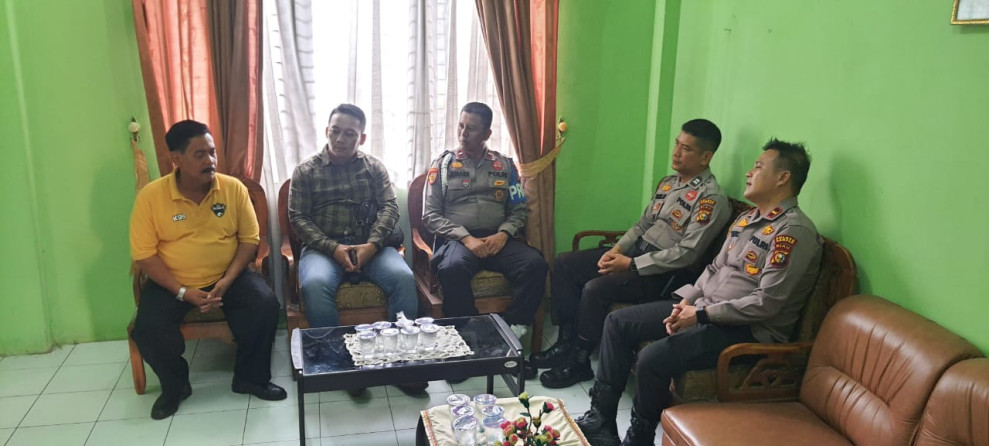 Kapolsek Perhentian Raja Silaturahmi bersama UPIKA Kecamatan Ajak Ciptakan Pemilu Damai