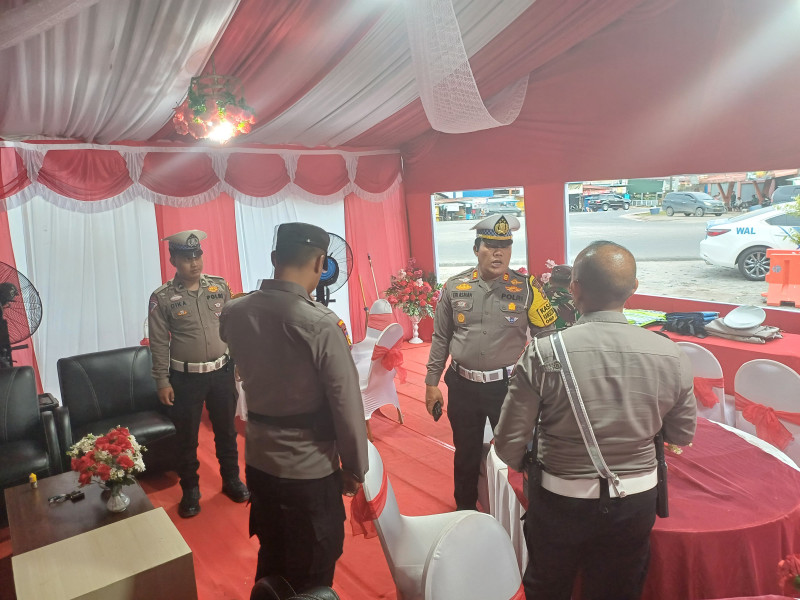 Tak Ada Istilah Hari Libur, Kasat Lantas Polres Inhu Pantau 4 Pos Nataru