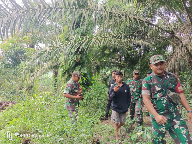 Babinsa Koramil 03/Minas Bersama Tim & Warga Binaan Rutin Lakukan Patroli Karhutla Di Kampung Minas Barat