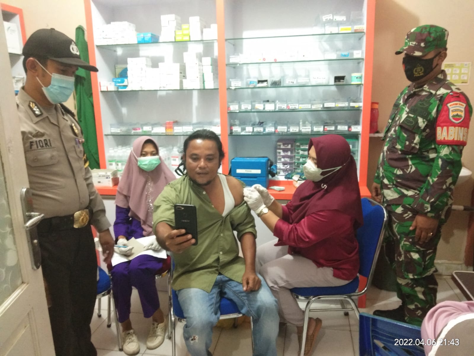 Selama Bulan Ramadhan Polres Siak Menggelar Vaksinasi Pada Siang dan Malam Hari