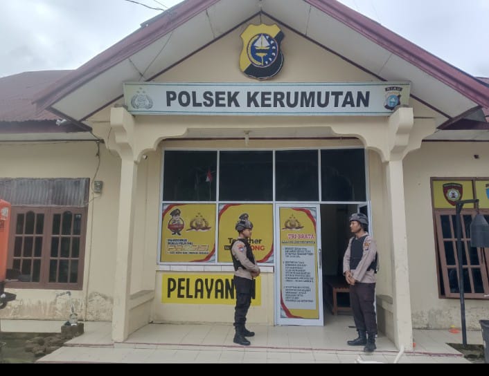Jaga Kamtibmas, Personel Polsek Kerumutan Siaga Amankan Mako