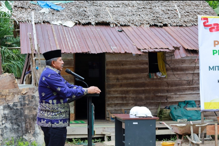 Lewat Program Siak Peduli, Rumah Supardi Dibangun