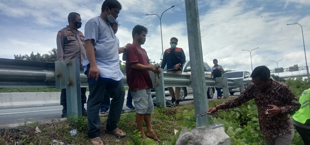 Polsek Kandis Bekuk Pelaku & Penadah Pencurian Kabel Listrik di Tol Permai