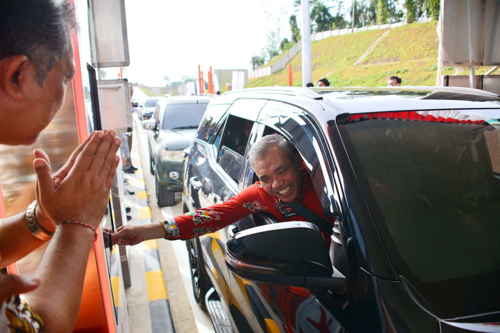 Uji Coba Tol Bangkinang - pekanbaru, Pj Bupati langsung Kendarai Mobil Dinasnya