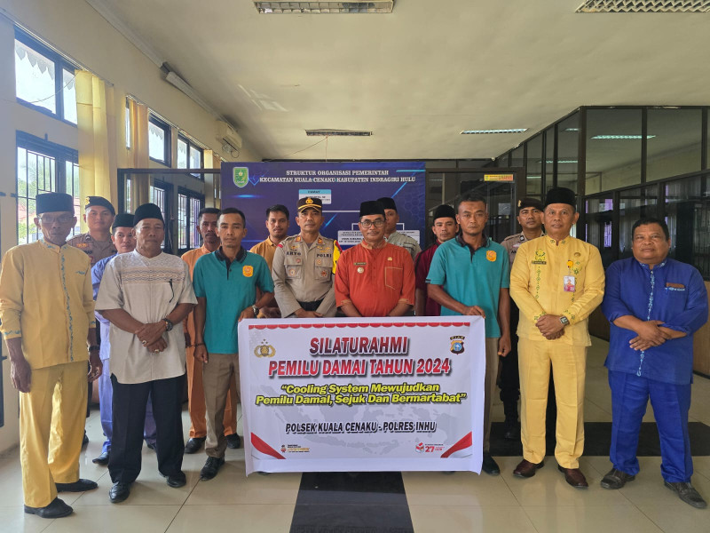 Bersinergi Dengan Pihak Kecamatan, Polsek Kuala Cenaku Siap Sukseskan Pilkada