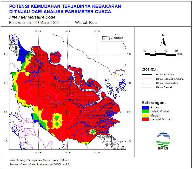 Hari ini Titik Hotspot Meningkat Lagi, 78 Titik Panas Terdeteksi Muncul di Riau